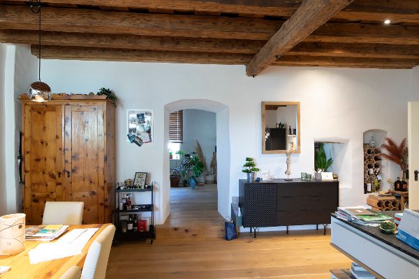 Pachhaus in Emmersdorf: Innenansicht, Wohnzimmer
