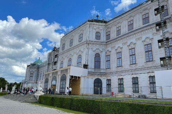 Belvedere, Fassadenrestaurierung, Juli 2024