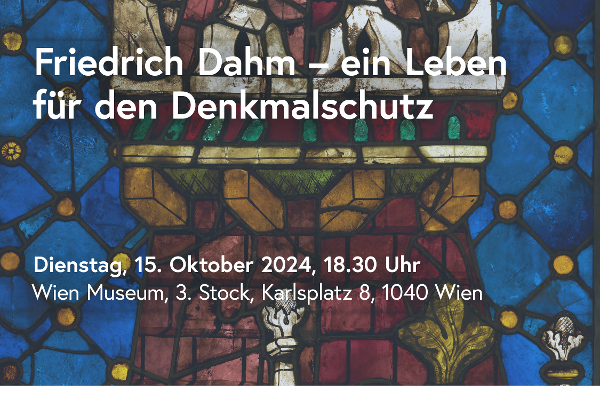 Festschrift für Friedrich Dahm, Wien Museum, 15. Oktober 2024