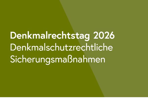 Denkmalrechtstag 2026