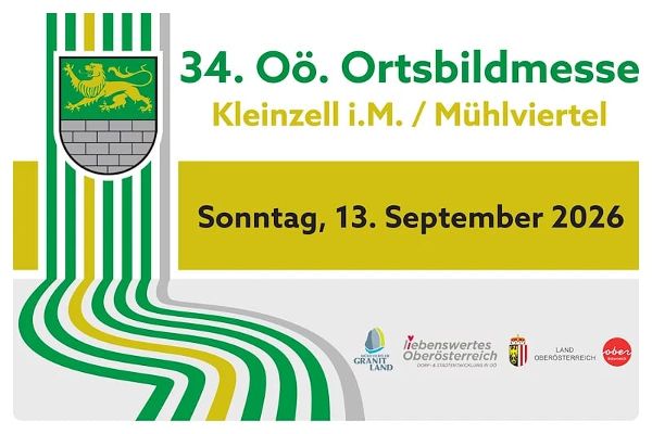 Banner zur 34. Oö. Ortsbildmesse, Kleinzell im Mühlviertel