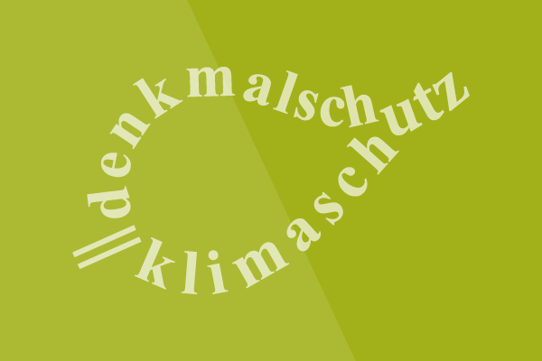 Logo Denkmalschutz=Klimaschutz © Bundesdenkmalamt