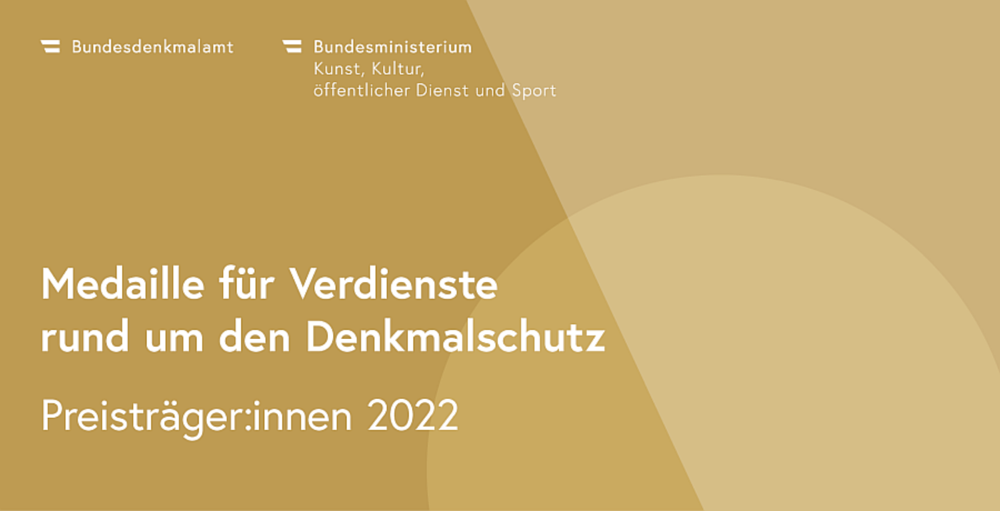 Slider für die Verleihung der Denkmalschutzmedaille 2022