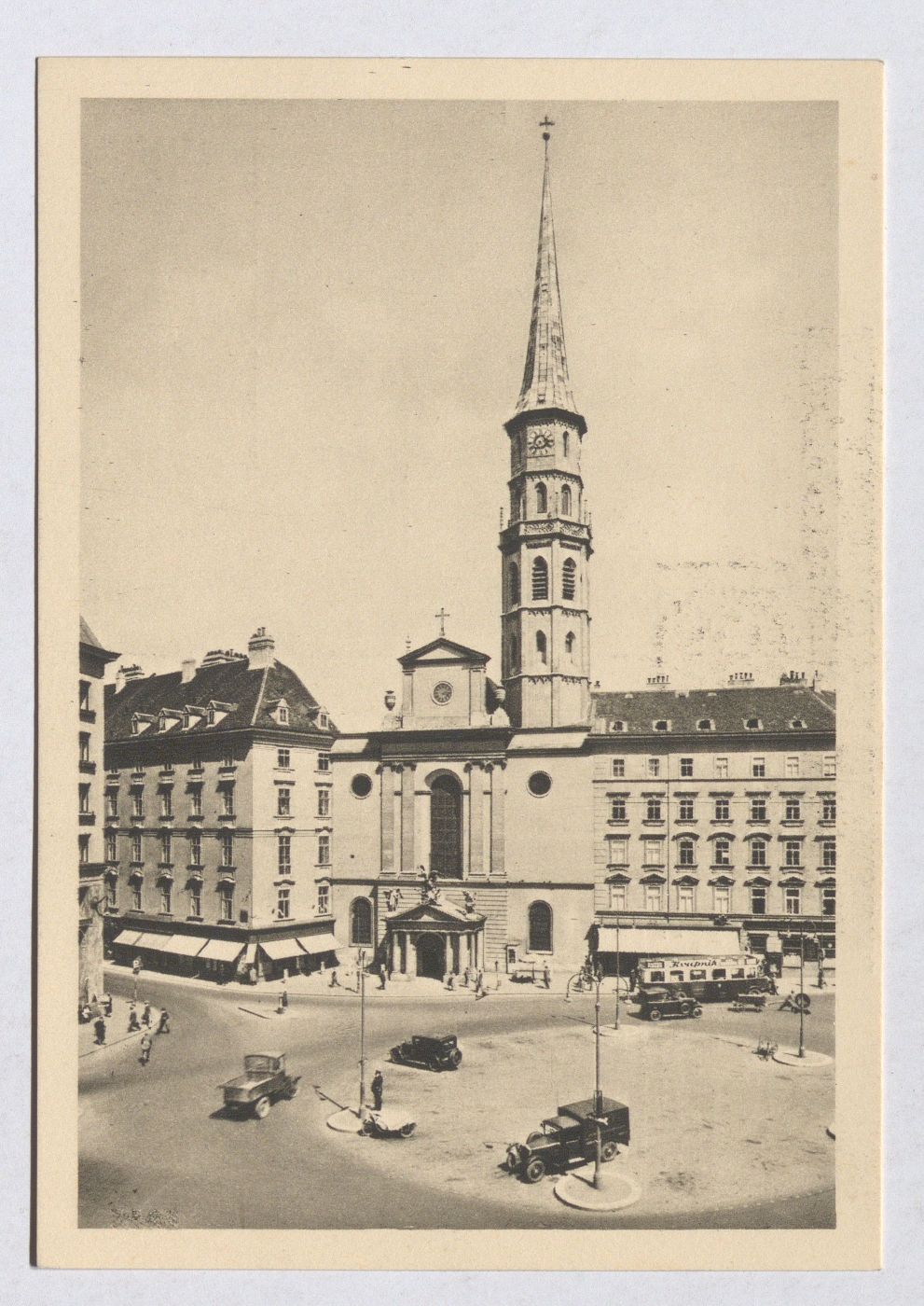 St. Michael. Ehemalige Hof=Pfarrkirche, Postkarte 1933