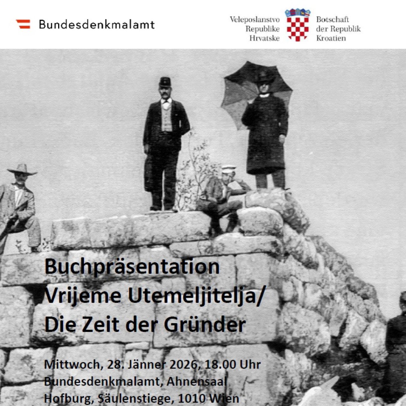 Buchpräsentation "Vrijeme Utemeljitelja" deutsch: Die Zeit der Gründer<br/>Autor: Professor Franko Ćorić