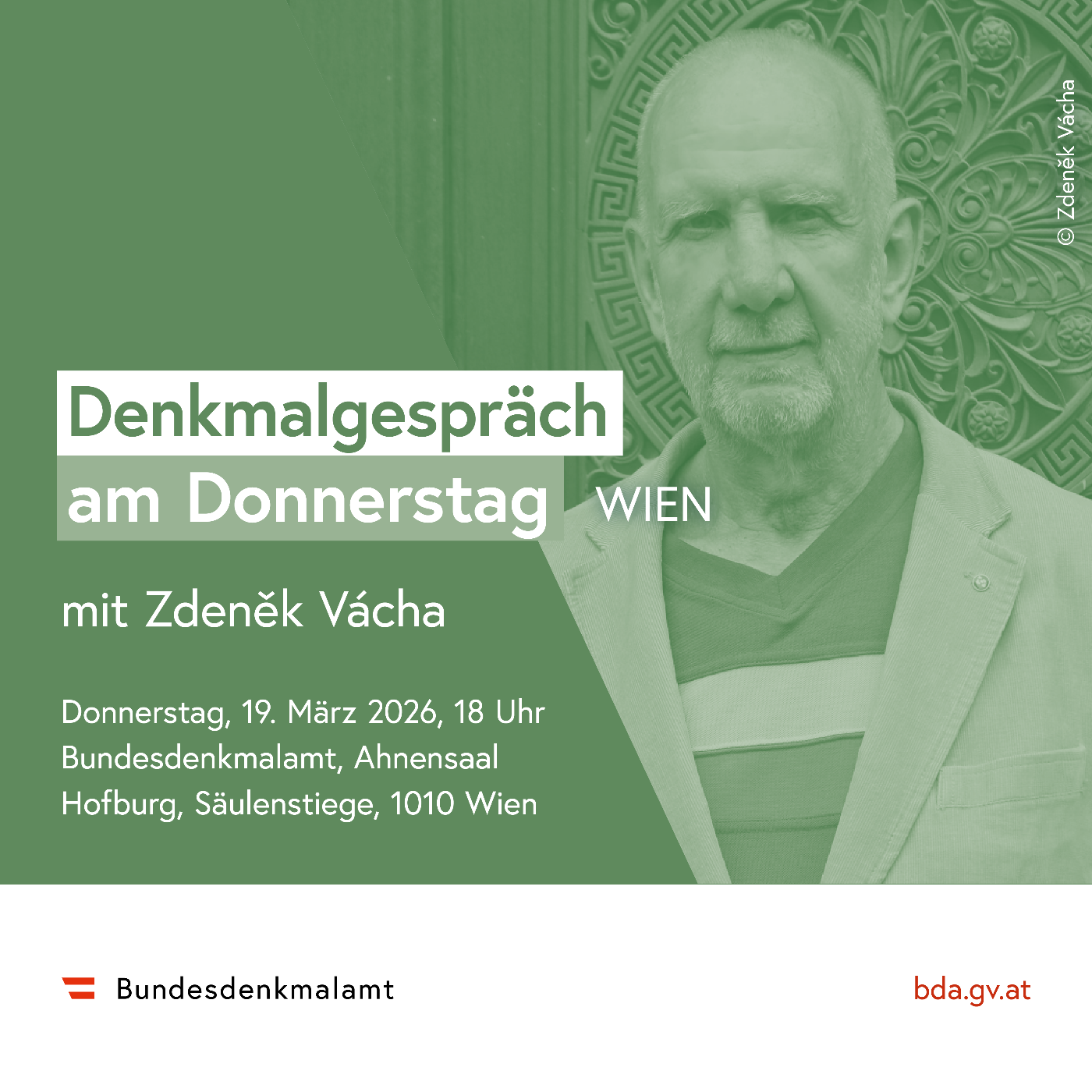 Denkmalgespräch am Donnerstag mit Zdeněk Vácha