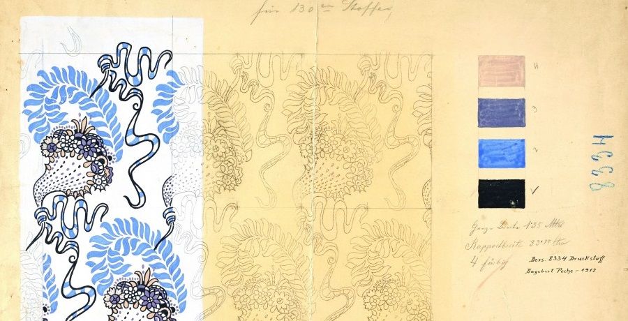 Stoffmuster von Dagobert Peche