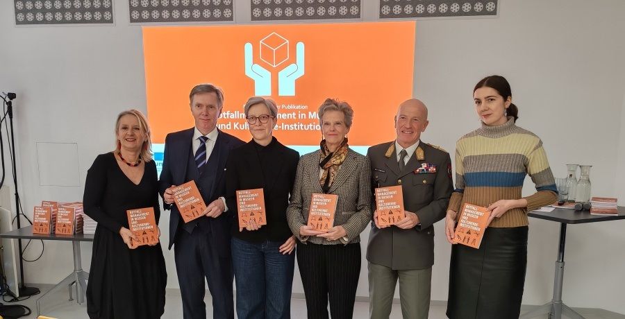 Gruppenbild, Präsentation des Handbuchs "Notfallmanagement in Museen und Kulturerbeinstitutionen"