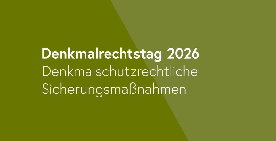 Denkmalrechtstag 2026
