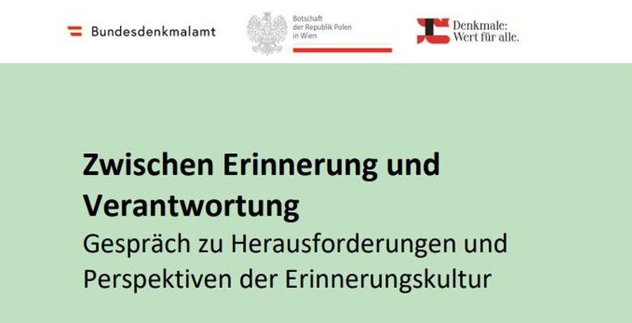 Veranstaltung "Zwischen Erinnerung und Verantwortung. Gespräch zu Herausforderungen und Perspektiven der Erinnerungskultur"