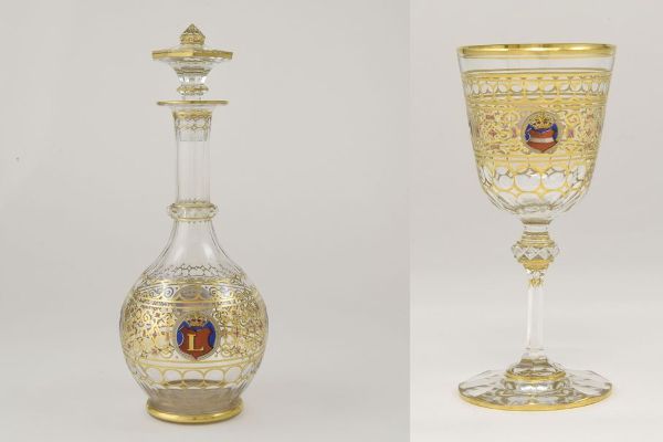 Flasche und Glas