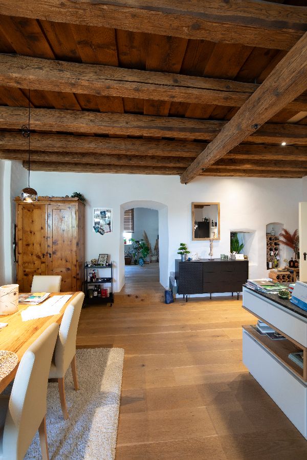 Pachhaus in Emmersdorf: Innenansicht, Wohnzimmer