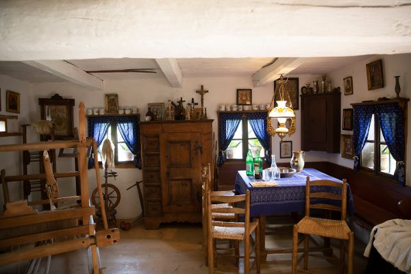 Blick in die Stube im Wunderhaus im Freilichtmuseum Gerersdorf