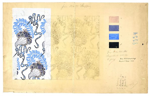 Stoffmuster von Dagobert Peche