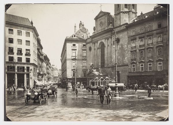 Michaelerplatz - Blick gegen Kohlmarkt, Datierung: 1910–1920
