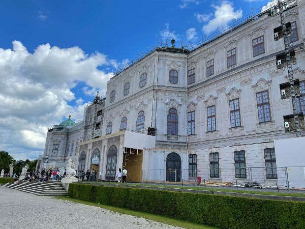 Belvedere, Fassadenrestaurierung, Juli 2024
