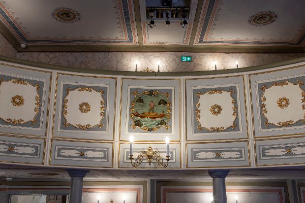 Stadttheater Grein, Theatersaal, Detail der Empore