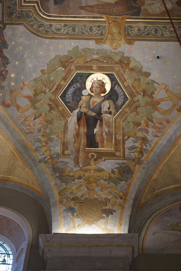 Pfarrkirche Arzl im Pitztal - Darstellung der Heiligen Barbara