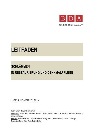 Leitfaden Schlämmen in Restaurierung und Denkmalpflege